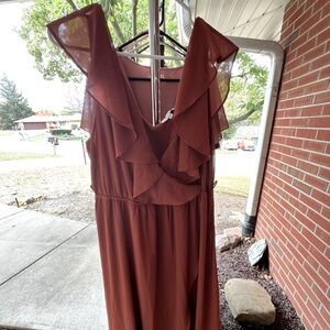 Burnt orange maxi
